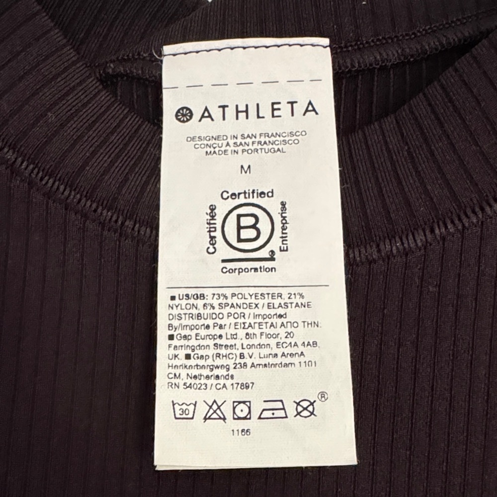 Athleta Muscle Black Ribbed Tank Top - Picture 5 of 5